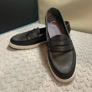 Cole Haan Black Textured women’s  Slip-Ons Loafers